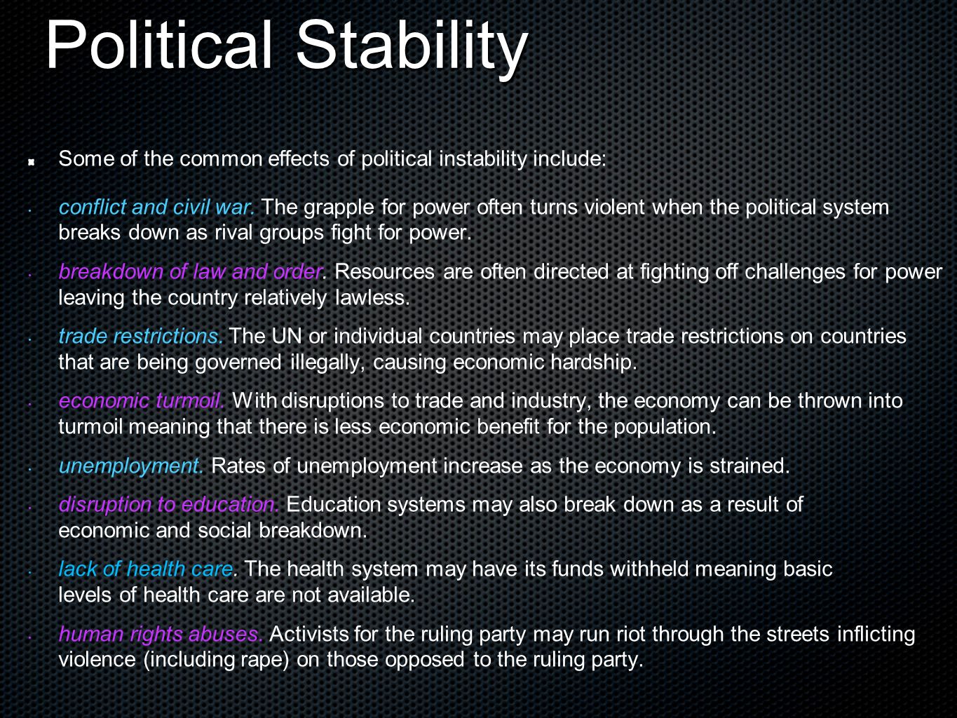 political instability in somalia